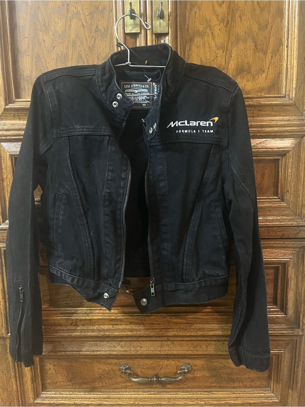 Levi's Black McLaren Formula 1 Embroidered Women's Jacket